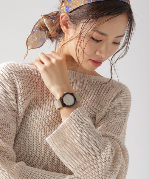 BAYFLOW(ベイフロー)の「マーブルウォッチ(アナログ腕時計・レディース・ライトグレー/ブラック/グレー/シルバーグレー・FREE)」の21枚目の写真