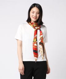 MUVEIL ミュベール 40 スカーフ付 半袖 カットソー 定価24200円 MUVEIL ミュベール 40 スカーフ付 半袖 カットソー