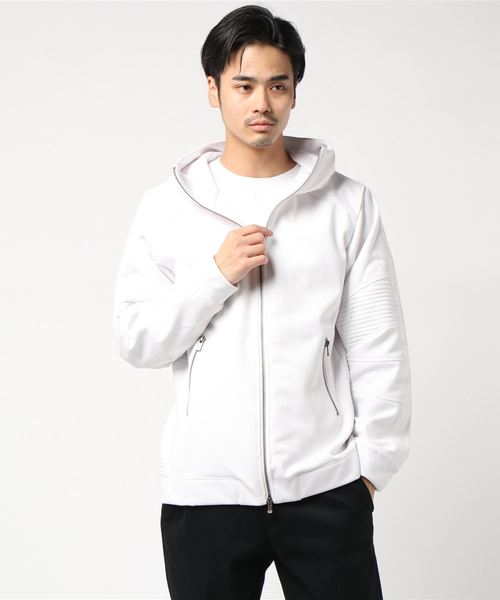 hummel(ヒュンメル)の「hummel(ヒュンメル)カルゼフーディー(マウンテンパーカー・メンズ・ホワイト/ブラック/ベージュ・SMALL/MEDIUM/LARGE)」の1枚目の写真