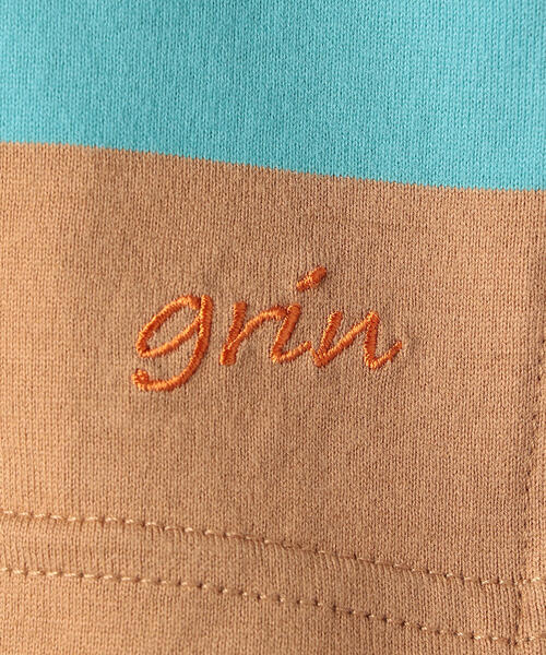 green label relaxing（グリーンレーベルリラクシング）の「【キッズ】ワイドボーダーTシャツ（Tシャツ/カットソー・キッズ・ベージュ/ネイビー/ブラック・105/115/135/125/95）」の8枚目の写真