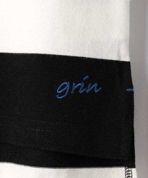 green label relaxing（グリーンレーベルリラクシング）の「【キッズ】ワイドボーダーTシャツ（Tシャツ/カットソー・キッズ・ベージュ/ネイビー/ブラック・105/115/135/125/95）」の11枚目の写真