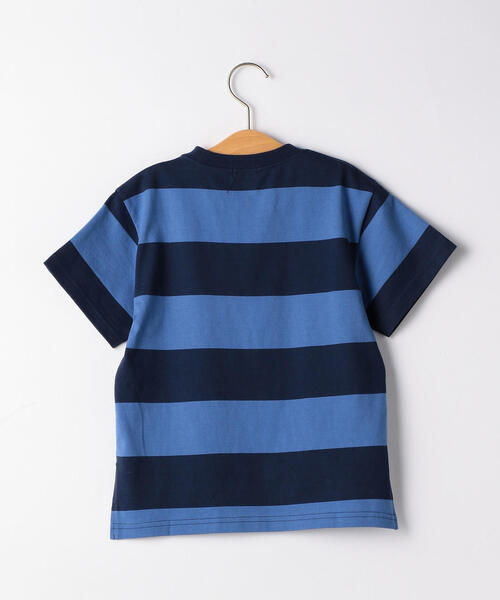 green label relaxing（グリーンレーベルリラクシング）の「【キッズ】ワイドボーダーTシャツ（Tシャツ/カットソー・キッズ・ベージュ/ネイビー/ブラック・105/115/135/125/95）」の12枚目の写真