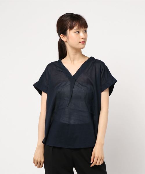 AMERICAN HOLIC（アメリカンホリック）の「バックタックスキッパーシャツ（シャツ/ブラウス・レディース・ネイビー/オフホワイト/ベージュ系その他4/グリーン系その他5/ブルー系その他3/ブルー系その他4/ブルー系その他5/ブルー系その他6・M/L）」の5枚目の写真