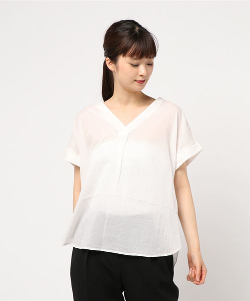 AMERICAN HOLIC（アメリカンホリック）の「バックタックスキッパーシャツ（シャツ/ブラウス・レディース・ネイビー/オフホワイト/ベージュ系その他4/グリーン系その他5/ブルー系その他3/ブルー系その他4/ブルー系その他5/ブルー系その他6・M/L）」の12枚目の写真