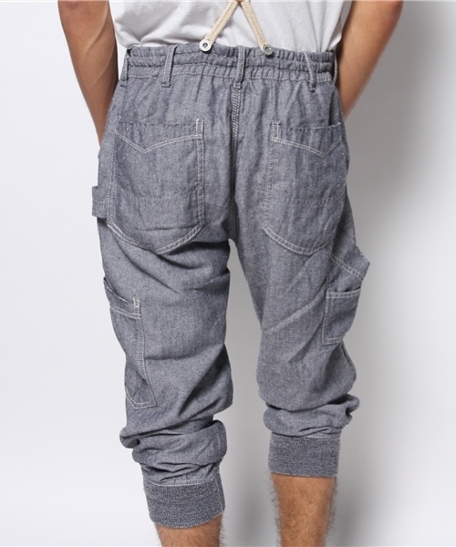 goa（ゴア）の「サスペンダー付ナチュラルペインターパンツ（その他パンツ・メンズ・キナリ/ブルー・FREE）」の9枚目の写真