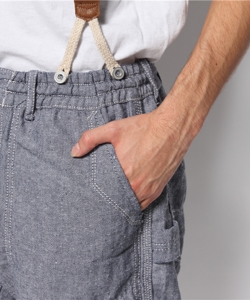 goa（ゴア）の「サスペンダー付ナチュラルペインターパンツ（その他パンツ・メンズ・キナリ/ブルー・FREE）」の10枚目の写真