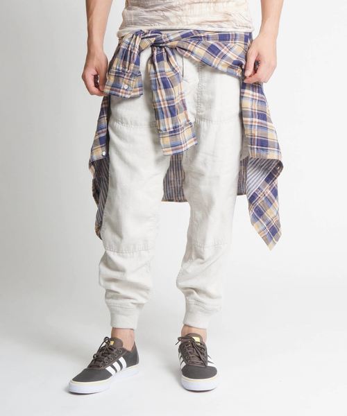 goa（ゴア）の「サスペンダー付ナチュラルペインターパンツ（その他パンツ・メンズ・キナリ/ブルー・FREE）」の13枚目の写真