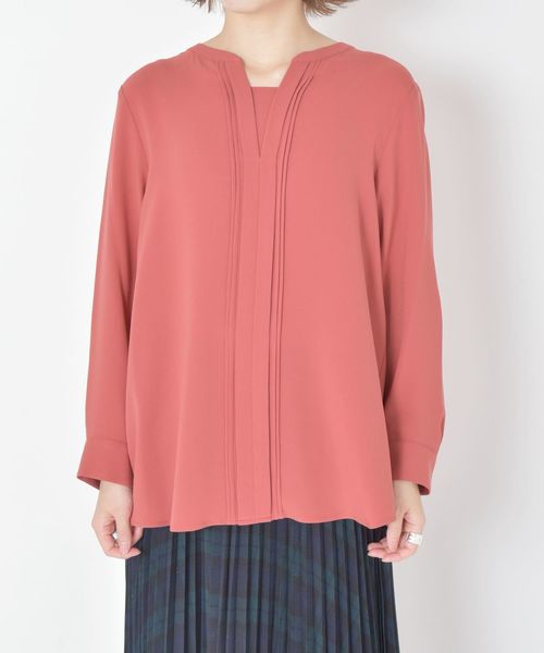 SHIPS(シップス)の「〈手洗い可能〉ウォッシャブルピンタックブラウス◇(シャツ/ブラウス・レディース・ブラック/オフホワイト/ピンク・ONE SIZE)」の21枚目の写真