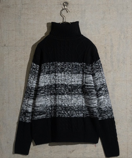 JOHN'S CLOSET(ジョンズクローゼット)の「【i】ケーブルニット タートルネック セーター【総アラン編み】(ニット/セーター・レディース・キナリ/ブラック/グレー/ネイビー/ロイヤルブルー/ワイン/ブラック系その他/ホワイト×ブラック/ベージュ・SMALL/MEDIUM/LARGE/X-LARGE)」の17枚目の写真