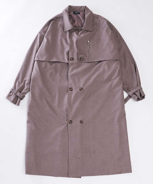 KUUUPY（クーピー）の「KUUUPY - ヨークロングトレンチコート（トレンチコート・メンズ・ブラック/ベージュ・SMALL/MEDIUM/LARGE）」の3枚目の写真