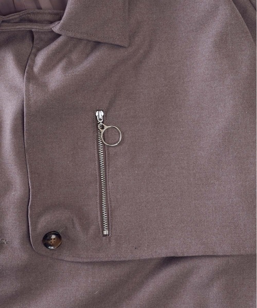 KUUUPY（クーピー）の「KUUUPY - ヨークロングトレンチコート（トレンチコート・メンズ・ブラック/ベージュ・SMALL/MEDIUM/LARGE）」の8枚目の写真