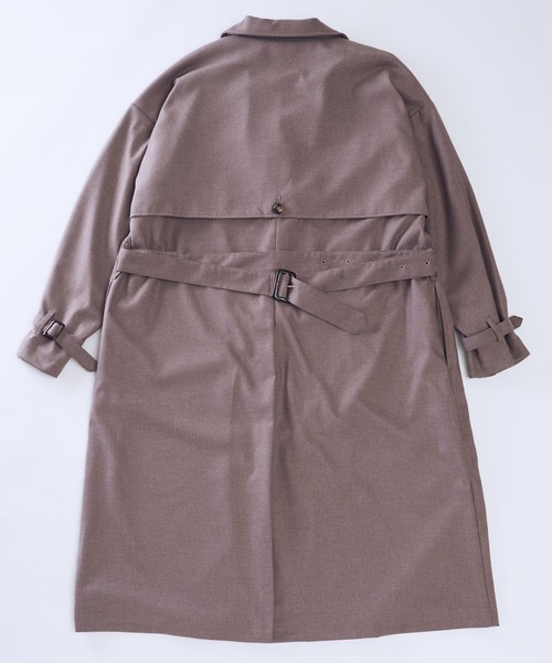 KUUUPY（クーピー）の「KUUUPY - ヨークロングトレンチコート（トレンチコート・メンズ・ブラック/ベージュ・SMALL/MEDIUM/LARGE）」の4枚目の写真