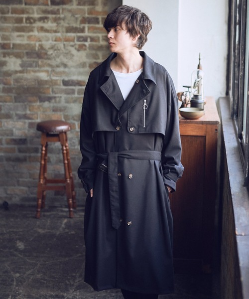 KUUUPY（クーピー）の「KUUUPY - ヨークロングトレンチコート（トレンチコート・メンズ・ブラック/ベージュ・SMALL/MEDIUM/LARGE）」の22枚目の写真