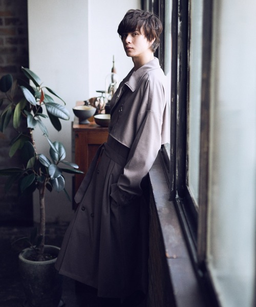 KUUUPY（クーピー）の「KUUUPY - ヨークロングトレンチコート（トレンチコート・メンズ・ブラック/ベージュ・SMALL/MEDIUM/LARGE）」の20枚目の写真