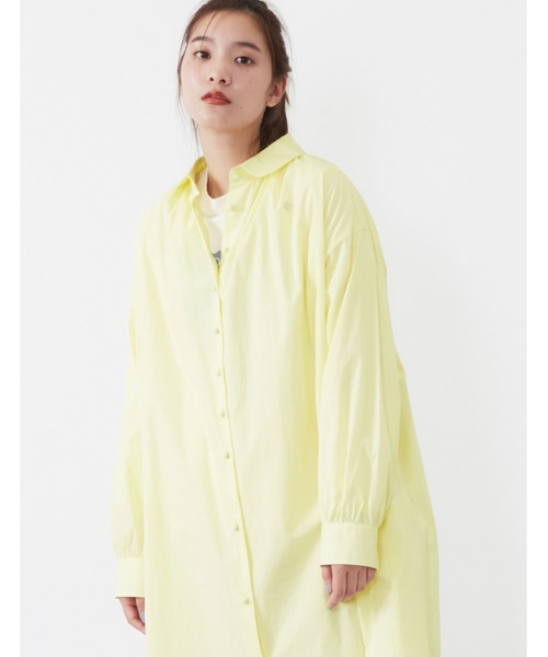 POU DOU DOU（プードゥドゥ）の「ころころボタンシャツワンピース（シャツワンピース・レディース・オフホワイト/ブルー/ライトイエロー・3）」の13枚目の写真