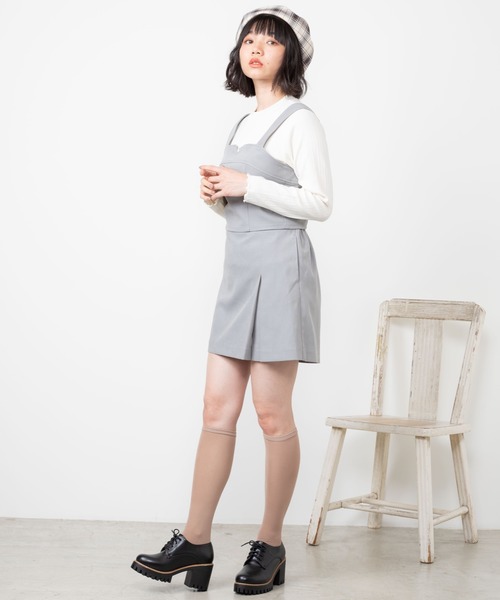 WEGO（ウィゴー）の「WEGO/【セットアップ対応商品】ベイクドカラーミニスカート（スカート・レディース・ブラック/サックスブルー/アイボリー/グリーン系その他/ライトピンク・SMALL/MEDIUM）」の11枚目の写真