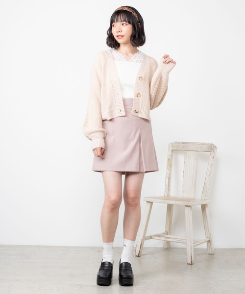 WEGO（ウィゴー）の「WEGO/【セットアップ対応商品】ベイクドカラーミニスカート（スカート・レディース・ブラック/サックスブルー/アイボリー/グリーン系その他/ライトピンク・SMALL/MEDIUM）」の14枚目の写真