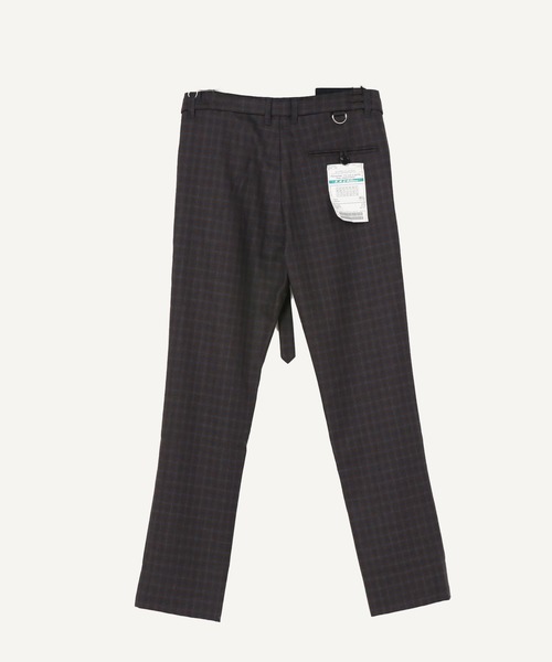 MIHARAYASUHIRO（ミハラヤスヒロ）の「【MIHARAYASUHIRO】フロントギャザチェックトラウザー / A03PT041（スラックス・メンズ・ブラウン・46）」の2枚目の写真