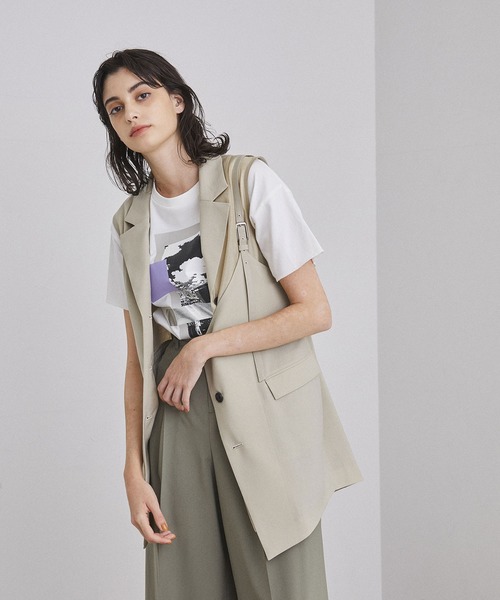 UNITED TOKYO（ユナイテッドトウキョウ）の「グロスターシアーベスト（ベスト・レディース・ブラック/ベージュ・0）」の21枚目の写真