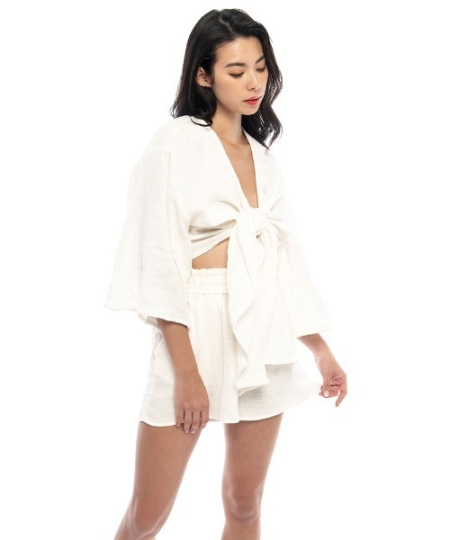 BILLABONG(ビラボン)の「BILLABONG レディース COOL DOWN ウォークパンツ/ショートパンツ【2020年夏モデル】/ビラボン ボトムス(その他パンツ・レディース・ホワイト・SMALL)」の6枚目の写真