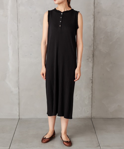 PUAL CE CIN（ピュアルセシン）の「針抜きテレコロングR（Tシャツ/カットソー・レディース・ブラック/キナリ・FREE）」の2枚目の写真