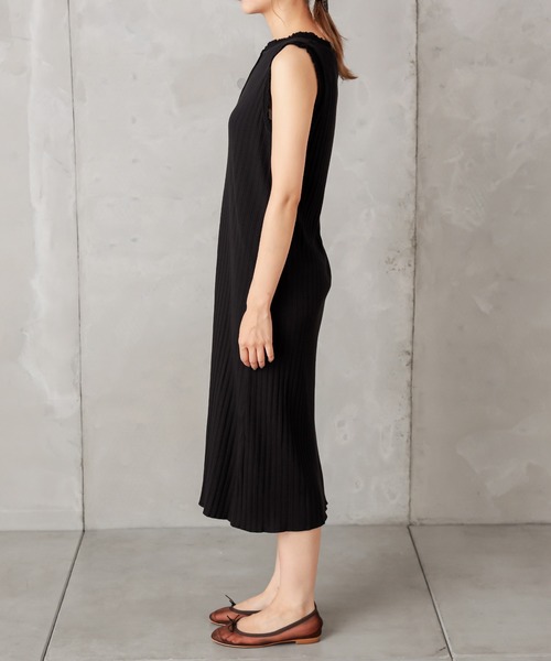 PUAL CE CIN（ピュアルセシン）の「針抜きテレコロングR（Tシャツ/カットソー・レディース・ブラック/キナリ・FREE）」の13枚目の写真