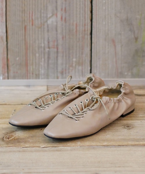 archives（アルシーヴ）の「レースアップシューズ（その他シューズ・レディース・アイボリー/ブラック/ベージュ・MEDIUM/LARGE）」の3枚目の写真