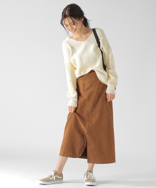 BAYFLOW(ベイフロー)の「フェイクスエードスカート(スカート・レディース・パープル/キャメル・SMALL/MEDIUM)」の17枚目の写真