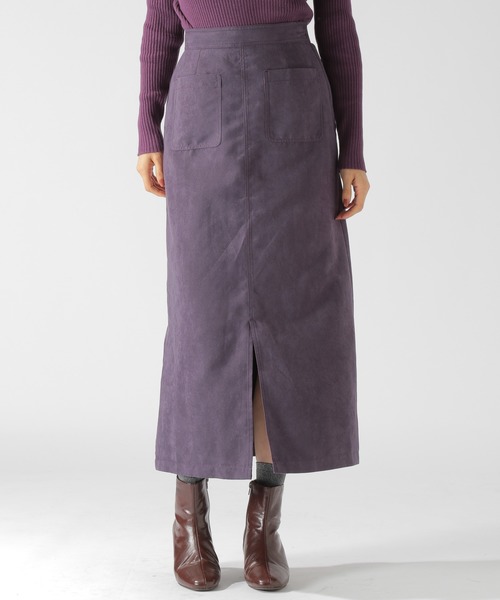 BAYFLOW(ベイフロー)の「フェイクスエードスカート(スカート・レディース・パープル/キャメル・SMALL/MEDIUM)」の11枚目の写真