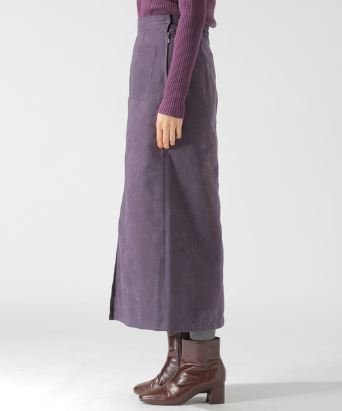 BAYFLOW(ベイフロー)の「フェイクスエードスカート(スカート・レディース・パープル/キャメル・SMALL/MEDIUM)」の10枚目の写真