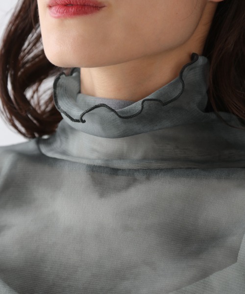 LOWRYS FARM（ローリーズファーム）の「タイダイチュールタートルＬＳ　920187（Tシャツ/カットソー・レディース・ブラック/ベージュ/グリーン・FREE）」の11枚目の写真