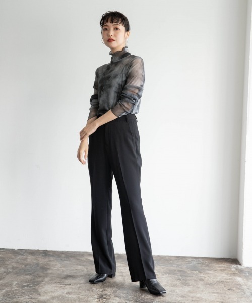 LOWRYS FARM（ローリーズファーム）の「タイダイチュールタートルＬＳ　920187（Tシャツ/カットソー・レディース・ブラック/ベージュ/グリーン・FREE）」の17枚目の写真