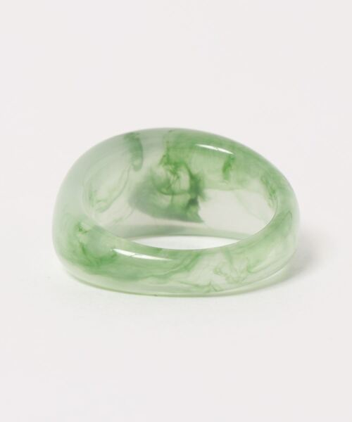 Fun & Daily（ファンアンドデイリー）の「F&D : マーブルアクリルリング（リング・レディース・パープル/ブラウン/グレー/グリーン/クリア・FREE）」の9枚目の写真