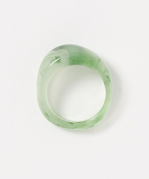 Fun & Daily（ファンアンドデイリー）の「F&D : マーブルアクリルリング（リング・レディース・パープル/ブラウン/グレー/グリーン/クリア・FREE）」の6枚目の写真