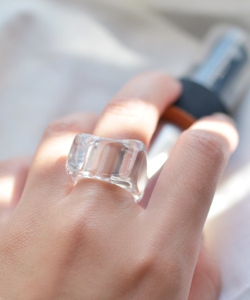 Fun & Daily（ファンアンドデイリー）の「F&D : マーブルアクリルリング（リング・レディース・パープル/ブラウン/グレー/グリーン/クリア・FREE）」の11枚目の写真