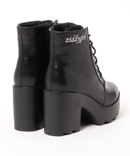 ZIDDY（ジディ）の「ZIDDY/【ニコ☆プチ掲載】レースアップ ハイカット ヒール ブーツ（ブーツ・キッズ・ブラック・23/21/22/24）」の10枚目の写真