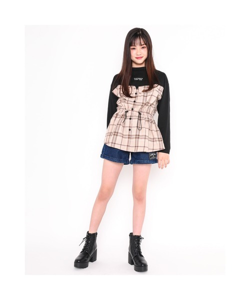 ZIDDY（ジディ）の「ZIDDY/【ニコ☆プチ掲載】レースアップ ハイカット ヒール ブーツ（ブーツ・キッズ・ブラック・23/21/22/24）」の7枚目の写真
