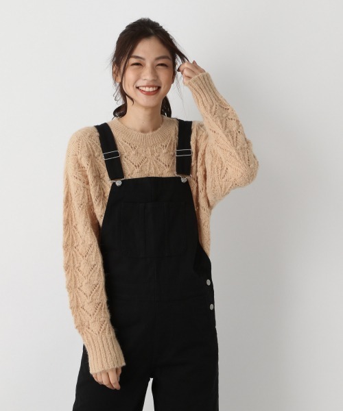 GLOBAL WORK（グローバルワーク）の「モヘヤタッチ透かし編み