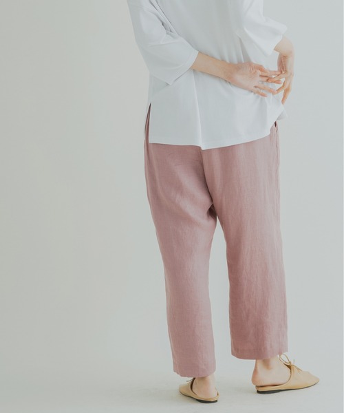 Kelen（ケレン）の「「KELEN / ケレン」9分丈イージータックトラウザー"Soi Linen"（その他パンツ・レディース・ブラック/パープル/アイボリー/ミント/グレイッシュベージュ・S/M）」の5枚目の写真