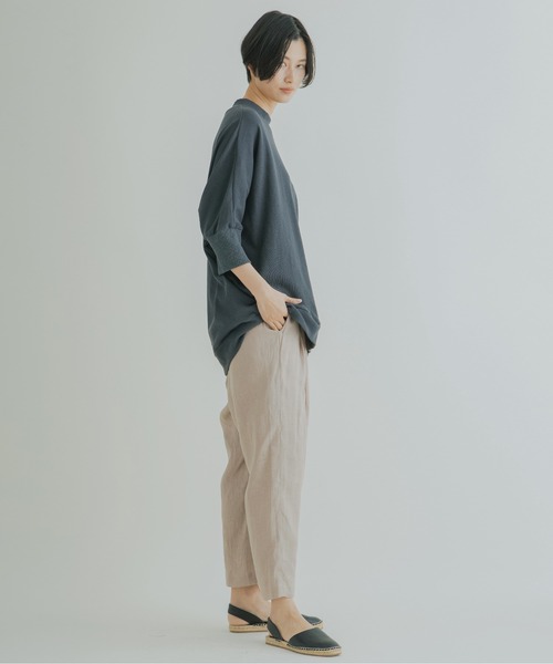 Kelen（ケレン）の「「KELEN / ケレン」9分丈イージータックトラウザー"Soi Linen"（その他パンツ・レディース・ブラック/パープル/アイボリー/ミント/グレイッシュベージュ・S/M）」の6枚目の写真