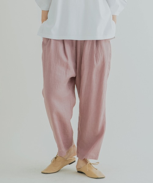 Kelen（ケレン）の「「KELEN / ケレン」9分丈イージータックトラウザー"Soi Linen"（その他パンツ・レディース・ブラック/パープル/アイボリー/ミント/グレイッシュベージュ・S/M）」の14枚目の写真