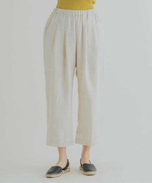 Kelen（ケレン）の「「KELEN / ケレン」9分丈イージータックトラウザー"Soi Linen"（その他パンツ・レディース・ブラック/パープル/アイボリー/ミント/グレイッシュベージュ・S/M）」の18枚目の写真