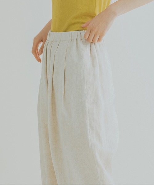 Kelen（ケレン）の「「KELEN / ケレン」9分丈イージータックトラウザー"Soi Linen"（その他パンツ・レディース・ブラック/パープル/アイボリー/ミント/グレイッシュベージュ・S/M）」の10枚目の写真