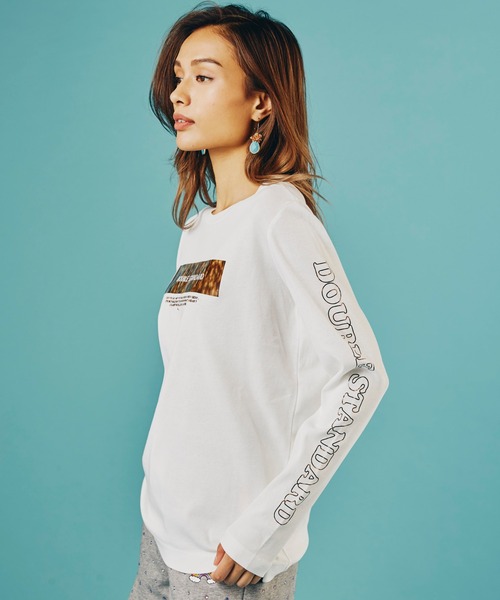 DOUBLE STANDARD CLOTHING(ダブルスタンダードクロージング)の「ガス強撚フライスロンT(Tシャツ/カットソー・レディース・ベージュ/オフホワイト・FREE)」の3枚目の写真
