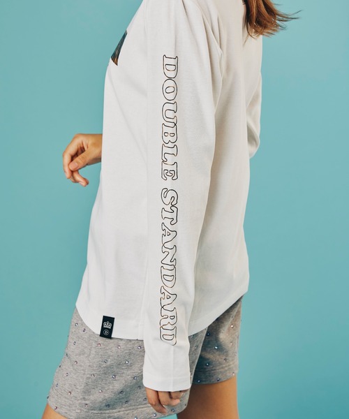 DOUBLE STANDARD CLOTHING(ダブルスタンダードクロージング)の「ガス強撚フライスロンT(Tシャツ/カットソー・レディース・ベージュ/オフホワイト・FREE)」の6枚目の写真