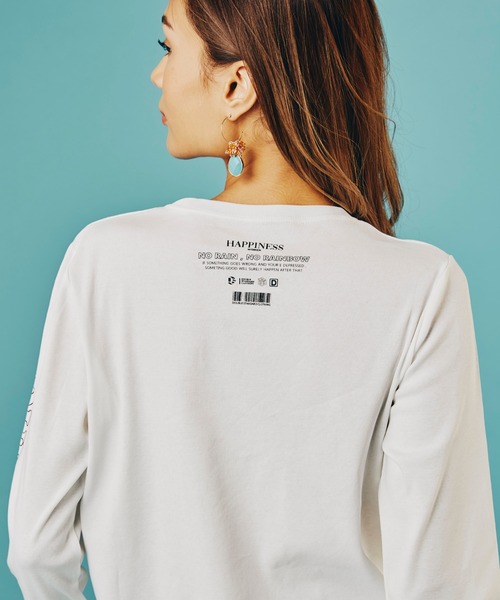 DOUBLE STANDARD CLOTHING(ダブルスタンダードクロージング)の「ガス強撚フライスロンT(Tシャツ/カットソー・レディース・ベージュ/オフホワイト・FREE)」の7枚目の写真