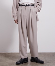 JUNRED | スムースタッチワイドパンツ(スラックス)