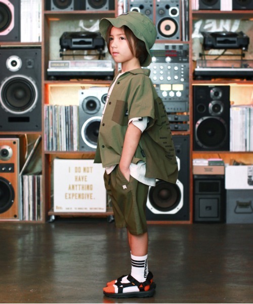 GROOVY COLORS（グルービーカラーズ）の「スーパーストレッチ ショートパンツ（その他パンツ・キッズ・ブラック/ベージュ/カーキ・90/100/110/120）」の4枚目の写真