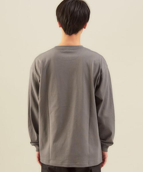 green label relaxing（グリーンレーベルリラクシング）の「SC SINCERELY プリント クルーネック 長袖 カットソー（Tシャツ/カットソー・メンズ・ライトグレー/ロイヤルブルー/ベージュ・LARGE/SMALL/X-LARGE/MEDIUM）」の8枚目の写真