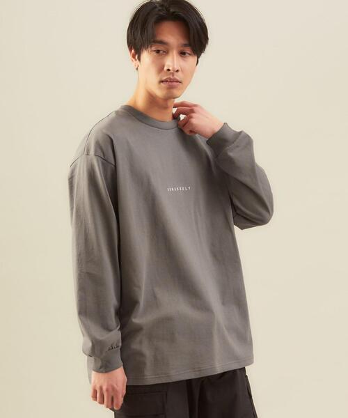 green label relaxing（グリーンレーベルリラクシング）の「SC SINCERELY プリント クルーネック 長袖 カットソー（Tシャツ/カットソー・メンズ・ライトグレー/ロイヤルブルー/ベージュ・LARGE/SMALL/X-LARGE/MEDIUM）」の11枚目の写真